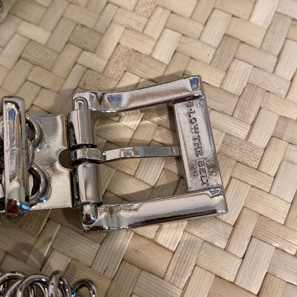 B-LOW THE BELT SILVER CHAIN BELT - Picture 5 of 5